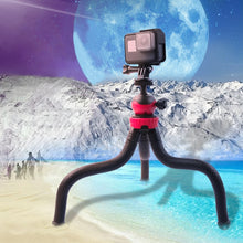 Load image into Gallery viewer, Mini Octopus Flexible Tripod Holder with Phone Clamp for iPhone, Galaxy, Huawei, GoPro, Insta360, DJI and Other Action Cameras, GP271