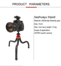 Load image into Gallery viewer, Mini Octopus Flexible Tripod Holder with Phone Clamp for iPhone, Galaxy, Huawei, GoPro, Insta360, DJI and Other Action Cameras, GP271