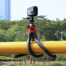 Load image into Gallery viewer, Mini Octopus Flexible Tripod Holder with Phone Clamp for iPhone, Galaxy, Huawei, GoPro, Insta360, DJI and Other Action Cameras, GP271