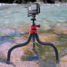 Load image into Gallery viewer, Mini Octopus Flexible Tripod Holder with Phone Clamp for iPhone, Galaxy, Huawei, GoPro, Insta360, DJI and Other Action Cameras, GP271