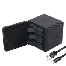 Load image into Gallery viewer, RUIGPRO USB Triple Batteries Housing Charger Box with USB Cable &amp; LED Indicator Light for GoPro HERO6 /5