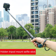 Load image into Gallery viewer, Portable Foldable Tripod Holder Selfie Monopod Stick for GoPro, Insta360, DJI and Other Action Cameras, Length: 23.5-81cm, RUIGPRO