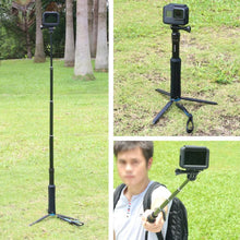 Load image into Gallery viewer, Portable Foldable Tripod Holder Selfie Monopod Stick for GoPro, Insta360, DJI and Other Action Cameras, Length: 23.5-81cm, RUIGPRO