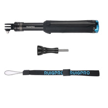 Load image into Gallery viewer, Portable Foldable Tripod Holder Selfie Monopod Stick for GoPro, Insta360, DJI and Other Action Cameras, Length: 23.5-81cm, RUIGPRO