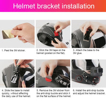 Load image into Gallery viewer, Cycling Helmet Adhesive Multi-Joint Arm Fixed Mount Set with J-Hook Buckle Mount &amp; Adapter &amp; Screw for GoPro, Insta360, DJI and Other Action Cameras, Cycling Helmet Kit with Adapter