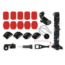 Load image into Gallery viewer, Cycling Helmet Adhesive Multi-Joint Arm Fixed Mount Set with J-Hook Buckle Mount &amp; Adapter &amp; Screw for GoPro, Insta360, DJI and Other Action Cameras, Cycling Helmet Kit with Adapter