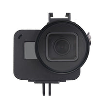Load image into Gallery viewer, Housing Shell CNC Aluminum Alloy Protective Cage with Insurance Frame &amp; 52mm UV Lens for GoPro HERO7 Black /6 /5, 52mm UV Black, 52mm UV Blue, 52mm UV Red