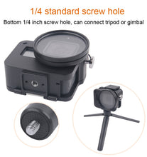 Load image into Gallery viewer, Housing Shell CNC Aluminum Alloy Protective Cage with Insurance Frame &amp; 52mm UV Lens for GoPro HERO7 Black /6 /5, 52mm UV Black, 52mm UV Blue, 52mm UV Red