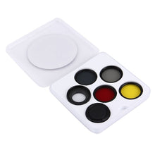 Load image into Gallery viewer, JUNESTAR 7 in 1 Proffesional 37mm Lens Filter(CPL + UV + ND4 + Red + Yellow + FLD / Purple) &amp; Lens Protective Cap for GoPro HERO4 / 3+ / 3 Sport Action Camera, 7 in 1