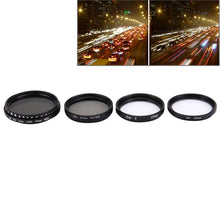Load image into Gallery viewer, JUNESTAR 4 in 1 Proffesional 37mm Lens Filter(CPL + UV + ND2-400 + Star 8) for GoPro &amp; Xiaomi Xiaoyi Yi Sport Action Camera, 4 in 1 37mm Lens