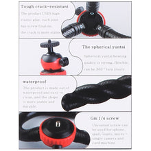 Load image into Gallery viewer, MZ305 Mini Octopus Flexible Tripod Holder with Ball Head for SLR Cameras, DJI / Insta360 / GoPro and Other Action Camera, Size:30cmx5cm, MZ305
