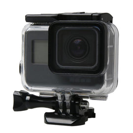 For GoPro HERO6 /5 Black 60m Underwater Waterproof Housing Diving Case with Touch Screen Back Door & Filter / Buckle Basic Mount & Screw, No Need to Disassemble Lens, 60m Waterproof