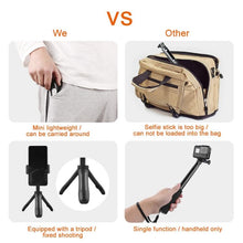 Load image into Gallery viewer, GP446 Multifunctional Mini Fixed Tripod for DJI, Insta360, GoPro and Other Action Cameras, GP446 (Blue), GP446 (Red), GP446 (Black), GP446 (Grey)