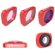 Load image into Gallery viewer, JSR 5 in 1 CR Super Wide Angle Lens 12.5X Macro Lens + CPL Lens + Star + ND16 Lens Filter Set for DJI OSMO Pocket, Macro Lens+CPL+ Star+ND16+CR