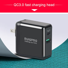 Load image into Gallery viewer, RUIGPRO USB Triple Batteries Housing Charger Box with LED Indicator Light for DJI OSMO Action 1, Charger Box