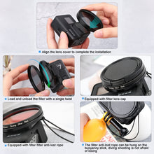 Load image into Gallery viewer, RUIGPRO for GoPro HERO 7/6 /5 Professional 52mm CPL Lens Filter with Filter Adapter Ring &amp; Lens Cap, CPL Lens