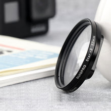 Load image into Gallery viewer, RUIGPRO for GoPro HERO 7/6 /5 Professional 52mm 8X Star Effect Lens Filter with Filter Adapter Ring &amp; Lens Cap, Star Effect Lens