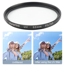 Load image into Gallery viewer, RUIGPRO for GoPro HERO 7/6 /5 Professional 52mm UV Lens Filter with Filter Adapter Ring &amp; Lens Cap, UV Lens