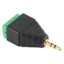Load image into Gallery viewer, 2.5mm Male Plug 3 Pole 3 Pin Terminal Block Stereo Audio Connector, 2.5mm Male (2 Pin)