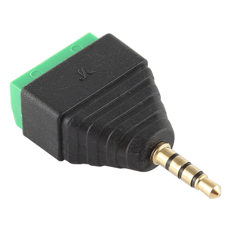 3.5mm Male Plug 4 Pole 4 Pin Terminal Block Stereo Audio Connector, 3.5mm Male (4 Pin)