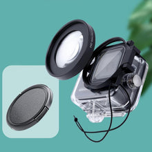 Load image into Gallery viewer, RUIGPRO for GoPro HERO8 Professional 58mm 16X Macro Lens Dive Housing Filter + Dive Housing Waterproof Case with Filter Adapter Ring &amp; Lens Cap