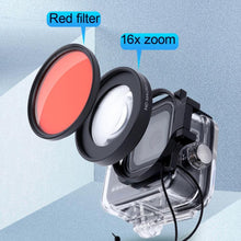 Load image into Gallery viewer, RUIGPRO for GoPro HERO8 58mm 16X Macro Lens + Red/Purple Diving Lens  Filter + Dive Housing Waterproof Case Kits with Filter Adapter Ring &amp; Lens Cap