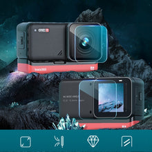Load image into Gallery viewer, Lens + LCD Display Tempered Glass Film for Insta 360 One R 4K, For Insta 360 One R 4K