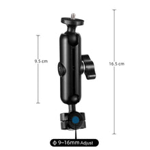 Load image into Gallery viewer, 9cm Connecting Rod 20mm Ball Head Motorcycle Rearview Mirror Fixed Mount Holder with Tripod Adapter &amp; Screw for GoPro, Insta360, DJI and Other Action Cameras, 9cm Connecting Rod Holder
