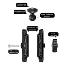 Load image into Gallery viewer, 9cm Connecting Rod 20mm Ball Head Motorcycle Rearview Mirror Fixed Mount Holder with Tripod Adapter &amp; Screw for GoPro, Insta360, DJI and Other Action Cameras, 9cm Connecting Rod Holder