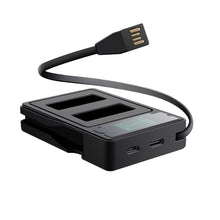 Load image into Gallery viewer, LCD Screen Dual Batteries Charger with Displays Charging Capacity for GoPro HERO9 Black / HERO10 Black, Displays Charging Capacity