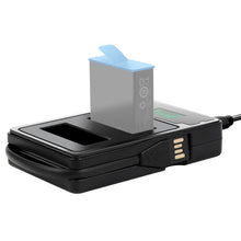 Load image into Gallery viewer, LCD Screen Dual Batteries Charger with Displays Charging Capacity for GoPro HERO9 Black / HERO10 Black, Displays Charging Capacity