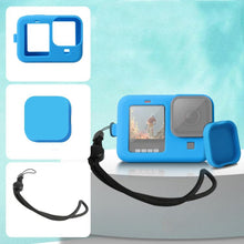 Load image into Gallery viewer, For GoPro HERO10 Black / HERO9 Black Silicone Protective Case Cover with Wrist Strap &amp; Lens Cover, For GoPro HERO10 Black
