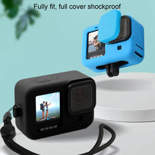 Load image into Gallery viewer, For GoPro HERO10 Black / HERO9 Black Silicone Protective Case Cover with Wrist Strap &amp; Lens Cover, For GoPro HERO10 Black