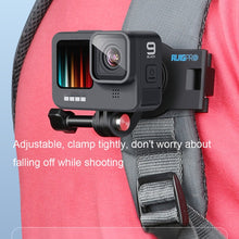 Load image into Gallery viewer, RUIGPRO 360 Degree Rotating Quick Release Strap Mount Shoulder Backpack Mount for GoPro, Insta360, DJI and Other Action Cameras