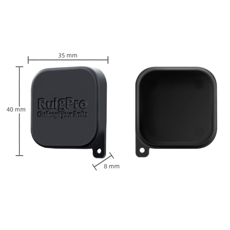 RUIGPRO for GoPro HERO10 Black / HERO9 Black Soft Rubber Scratch-resistant Camera Lens Protective Cap Cover, For GoPro HERO9 Black