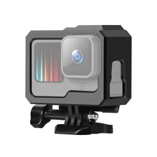Load image into Gallery viewer, For GoPro HERO10 Black / HERO9 Black ABS Plastic Border Frame Mount Protective Case with Buckle Basic Mount &amp; Screw, ABS Plastic Border Frame