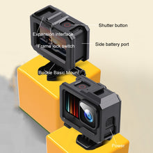 Load image into Gallery viewer, For GoPro HERO10 Black / HERO9 Black ABS Plastic Border Frame Mount Protective Case with Buckle Basic Mount &amp; Screw, ABS Plastic Border Frame