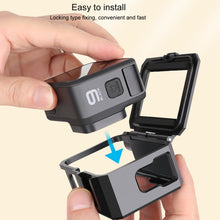 Load image into Gallery viewer, For GoPro HERO10 Black / HERO9 Black ABS Plastic Border Frame Mount Protective Case with Buckle Basic Mount &amp; Screw, ABS Plastic Border Frame
