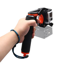 Load image into Gallery viewer, Shutter Trigger + Floating Hand Grip Diving Buoyancy Stick with Adjustable Anti-lost Strap &amp; Screw &amp; Wrench for GoPro HERO7 /6 Black /5 Black, Shutter Trigger