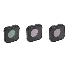 JSR KB Series CPL+ND8+ND16 Lens Filter for GoPro HERO13 Black /12 Black /11 Black /10 Black /9 Black, 3-in-1