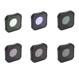 JSR KB Series STAR+CPL+NIGHT+ND8+ND16+ND32 Lens Filter for GoPro HERO13 Black /12 Black /11 Black /10 Black /9 Black, 6-in-1