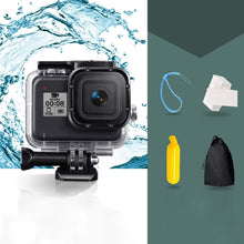 Load image into Gallery viewer, For GoPro HERO8 Black 45m Waterproof Housing Protective Case with Buckle Basic Mount &amp; Screw &amp; Floating Bobber Grip &amp; Strap &amp; Anti-Fog Inserts, Transparent HERO8 Case