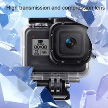 Load image into Gallery viewer, For GoPro HERO8 Black 45m Waterproof Housing Protective Case with Buckle Basic Mount &amp; Screw &amp; (Purple, Red, Pink) Filters &amp; Floating Bobber Grip &amp; Strap &amp; Anti-Fog Inserts, Transparent HERO8 Case+Filters