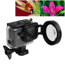 Load image into Gallery viewer, For GoPro HERO5 Sport Action Camera Professional 58mm 16X Macro Lens Close-up Filter with Lens Base &amp; Adapter Ring &amp; Lens Protective Cap &amp; Anti-lost Hand Strap &amp; Cleaning Cloth