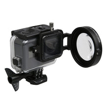 Load image into Gallery viewer, For GoPro HERO5 Sport Action Camera Professional 58mm 16X Macro Lens Close-up Filter with Lens Base &amp; Adapter Ring &amp; Lens Protective Cap &amp; Anti-lost Hand Strap &amp; Cleaning Cloth