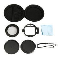 Load image into Gallery viewer, For GoPro HERO5 Sport Action Camera Professional 58mm 16X Macro Lens Close-up Filter with Lens Base &amp; Adapter Ring &amp; Lens Protective Cap &amp; Anti-lost Hand Strap &amp; Cleaning Cloth
