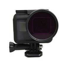 Load image into Gallery viewer, For GoPro HERO5 Sport Action Camera Proffesional 52mm Lens Filter(CPL + UV + ND8 + ND2 + Star 8 + Red + Yellow + FLD / Purple) &amp; Waterproof Housing Case Adapter Ring, 10 in 1