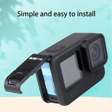 Load image into Gallery viewer, RUIGPRO Aluminum Alloy Battery Side Interface Cover for GoPro HERO10 Black / HERO9 Black, Aluminum Alloy Side Cover