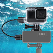 Load image into Gallery viewer, For GoPro HERO10 Black / HERO9 Black 30m Charging Waterproof Housing Case with Buckle Basic Mount &amp; Screw, For GoPro HERO9 Black / Charging