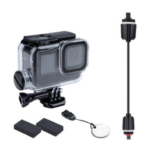 Load image into Gallery viewer, For GoPro HERO10 Black / HERO9 Black 30m Charging Waterproof Housing Case with Buckle Basic Mount &amp; Screw, For GoPro HERO9 Black / Charging